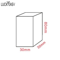 Acrylic Plexiglass Square Stamping Transparent Block Cosmetics Display Stand Photography Props Dolls Perfume Ring Jewelry Holder