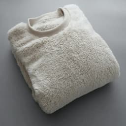 2024 Men's Round Neck Pullover Sweatshirt Plain Soft Plush Thermal Tops Double-sided Coral Velvet Home Wear Outside Sweatshirts