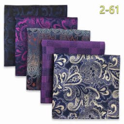 5 Pack Mens Suit Pocket Square Handkerchief Set Various Hanky Lot Classic Gentlemen Wedding Gift Accessories Large Dropshipping