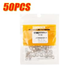 Heavy Duty Terminal Tackle Fishing Connection Ring Accessories Stainless Steel Fishing Split Rings Lure Connection Ring Set
