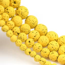 Natural Volcanic Lava Stone Beads Round Loose Spacer Beads for Jewelry Making Beadwork DIY Bracelets Accessories 15'' 4 6 8 10mm