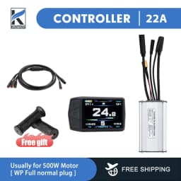 36V/48V 15-30A Waterproof KT Controller for Electric Bike with Light Function for Kunteng Ebike Accessories with Tf01u Display