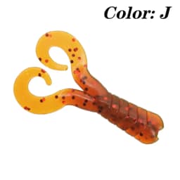 20 Pcs Silicone Worm Soft Lure Jig Wobblers 4cm 0.7g Attractive Shrimp Odor Salt Artificial Baits Fishing Tackle Pike Bass Carp