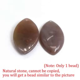 Natural Stone Purple Green Blue Black Striped Agates Beads Marquise Cabochons Stone Pendant 28x45mm For Jewelry Making