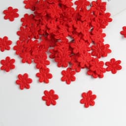 2cm cloth five-petal flower embossing DIY children's hair accessories hairpin jewelry small flower cloth accessories 100pcs/pack