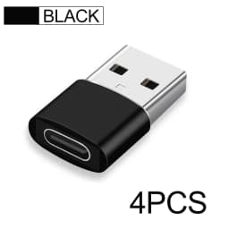 NNBILI 4PCS USB To Type C OTG Adapter USB USB-A Male To USB Type-c Female Converter For Macbook Samsung S20 USB C OTG Connector