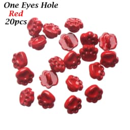 20pcs Mini Buttons DIY Doll Clothes Metal Buckle Bear Foot Style Buckles for 1/6 Doll Clothing Sewing Accessories Holes Buttons