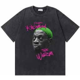 Washed Vintage The Worm Dennis Rodman I'm Back T-shirt Men Women Fashion Hip Hop Oversized T Shirts Male Rock Retro Streetwear