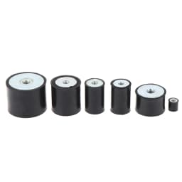 M4 M5 M6 M8 Female Thread Rubber Shock Absorber Anti Vibration Pad Damper-Metal Silentblock Type DD Rubber Mount Flat Base Block