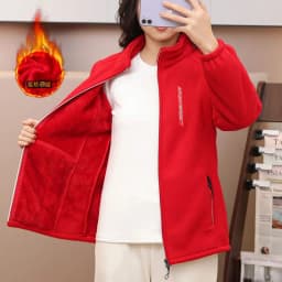 Y2k Green Clothes Autumn Winter Jacket Thicken Thin Sweatshirt Women Coat Coral Fleece-lined Zipper Casual Warm Windproof Cold