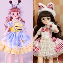1/6 Bjd Doll Starry Blue Eyes 30CM 23 Movable Jointed Dolls Fashion Dress DIY Toy Dolls with Shoes for Children Birthday Gifts