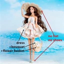Designed styles Toy Doll accessories dresses Top Skirt Jeans for BarBi Xianxian FR 1/6 scale dolls