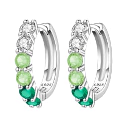 Orstarry S925 Sterling Silver Colorful Wavy Earrings Versatile Hoop Earrings For Women Jewelry Original Party Gifts