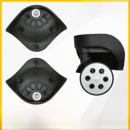 Universal Luggage Wheel Replacement Parts Quiet Universal Spinner Wheels Repair for Suitcase Password Box Shock Absorption