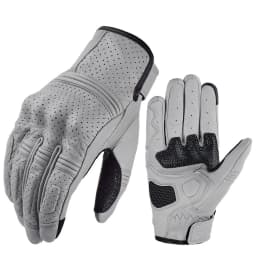 Full Finger Vintage Leather Gloves Tousch Screen Gloves Shockproof Pads Protective Breathable Glove Apparel Accessories