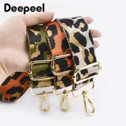 1Pc Deepeel 38mm Women Jacquard Bag Belts Leopard Shoulder Crossbody Straps Adjustable Webbing Strap DIY Bags Accessories
