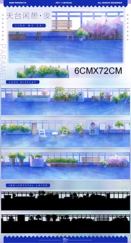 1 Loop Washi Pet Tape Sample Sky, Streets, Girls Boys Zero Colletion5