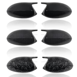Rearview Mirror Covers for Bmw 1 3 Series E90 E91 E92 E93 E80 E81 E87 E88 Rear-View Carbon Fiber Gloss Black