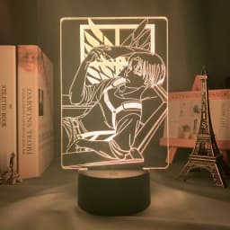Anime Light Attack on Titan 4 Eren Yeager Figure for Bedroom Decor Night Light Kids Birthday Gift Shingeki No Kyojin 3d Lamp AOT