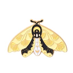 Moth Enamel Pin Moon Star Eye Leaf Animal Badges Brooches for Women Bag Hat Backpack Accessories Jewelry Gift for Friends
