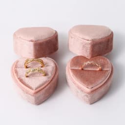 Velvet Heart Ring Box Proposal Engagement Romantic Luxury Jewelry Gift Box Wholesale Custom Logo Bulk Supplier Factory Direct