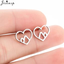 Korean Style Star Moon Ear Studs for Girls Minimalist Cat Puzzle Leaf Dinosaur Earrings Black Stainless Steel Jewelry Oorbellen