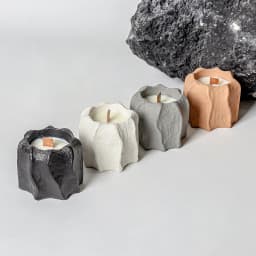 Nordic-Style Wavy Edge Concrete Aromatherapy Candle Cup Mold Artistic Candle Holder Home Decor Ornament Plaster Flower Pot Mold