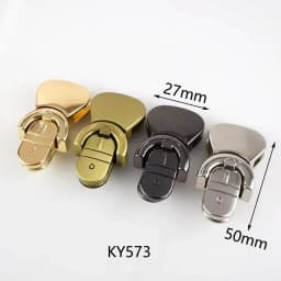 2Pcs Metal Bag Lock Buckles Turn Twist Locks for Women's Handbag Shoulder Bags Closure Latch Clasp DIY Hardware Accessories