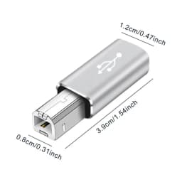 USB 2.0 Printer Adapter USB Type C to Type B Male For Printer Hard Drive Base Fax Machine Scanner USB 2.0 Type C Printer Adapter