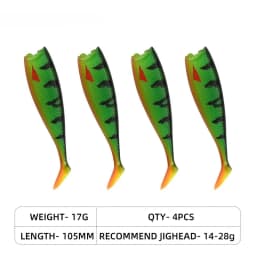 80mm 105mm Soft Fishing Lure Jighead Black Tail Minnow Artificial Silicone Bait Saltwater Sea Bass Swimbait Gear