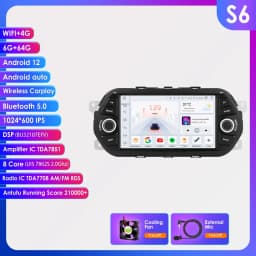 2din Carplay Android Car Radio For FIAT TIPO EGEA 2015-2017 Multimedia Video Player Navigation stereo GPS Octa Core 7862