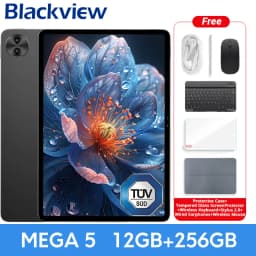 【World premiere】Blackview MEGA 5 AI Tablet 12.2" 2.4K 120Hz Display 12GB 256GB 10000mAh 55W Charging 4G Android 16 PC Pad