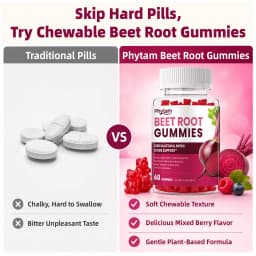 Beetroot Supplement, Antioxidant Daily Wellness Support, Plant‑Based Nutritional Supplement for Overall Body Health