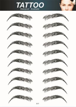 4D Hair Like Eyebrows Makeup Waterproof Eyebrow Tattoo Sticker Long Lasting Natural Fake Eyebrow Stickers Cosmetics 10 pairs 1PC
