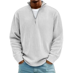 2026 Autumn Winter Half Zipper Sweatshir Men Solid Loose Casual Hoodie Stand Collar Long Sleeve Warm Sportswear Male Streetwear