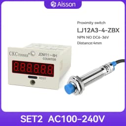 JDM11-6H 6 Digit Electronic Digital Counter Display Hall Sensor Proximity Photoelectric Switch NPN DC12-24V AC110-220V