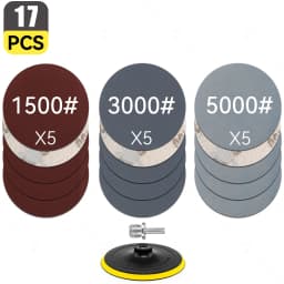 Sand Paper Sanding Discs Hook And Loop Adhesive Sandpaper For Car Headlight Restoration Polishing Sander Polisher Backing Pad
