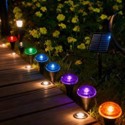 Secret Garden Glow Solar In-Ground Path Lights, Outdoor Waterproof Walkway Disk Lights for Yard Driveway Decoration