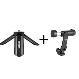 Ronkoen TZ-18 For Samsung iPhone Xiaomi Cellphone Universal 360° Mobile Phone Clip Holder for 1/4 Screw Tripod Mount Adapter