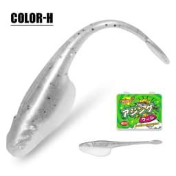 Rosewood Crappie Minnow Shad Soft Baits 5cm Ajing Worm Fishing Lure Willow Tail TPR Floating Drop Shot Ocean Rock Fishing Tackle