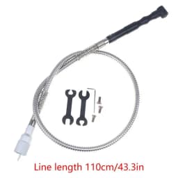 1 Set Electric Grinder Flexible Shaft Elbow Hand Piece+Shaft Use For 3mm Electric Grinder Transfer Head Part