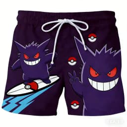 2026 Summer Hot Selling Anime Pok É Mon Multiple Choice Personalized Shorts Adult and Children Fashion Casual Sports Shorts