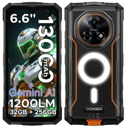 DOOGEE Fire 5 Ultra Rugged Phone 32GB 256GB 13000mAh Battery Helio G81 6.6'' 48MP Camera Camping Light NFC Android 15 Smartphone