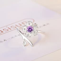 925 Sterling Silver Ring Flowers Zircon High Quality Classics for Women Wedding Fine Jewelry Accessories Party Gifts