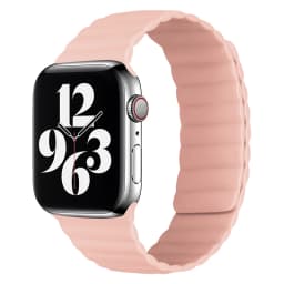 44mm Silicone Loop Strap for Apple Watch 7 45mm 41mm 38mm 42mm Watchband Original Magnetic Bracelet IWatch Seires SE 7 6 5 Strap