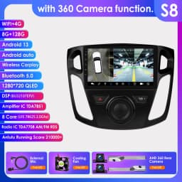 Hizpo 2 Din Android 13 Car Radios for Ford Focus 3 2011 - 2017 MK3 4G Wifi DSP Stereo Carplay Auto GPS Autoradio Nnavigatore
