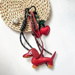 Dachshund Bag Chains Women Bag Decorations Bag Charms Handbag Accessories Fashion Bags Ropes Hanging Lanyard Handbag Pendant