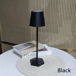3 Colors Table Lamp LED Touch Sensor Desktop Night Light Rechargeable Wireless Reading Lamp for Restaurant Hotel Bar Room Decor