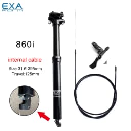 KS EXAForm 860i 30.9 31.6mm Hydroyl Seat Post Height Adjustable Seat Tube Dropper Internal Cable Remote with Suspension