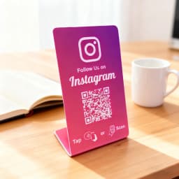 NFC215 Programmable for Google Review Card NFC Station Table 13.56Mhz QR code can be independently set to link Standing Card